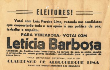 Propaganda da campanha de Letícia Barbosa