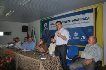 solenidade de assinatura da ordem de serviço de gasoduto Arapiraca – Penedo (11-01-2016)