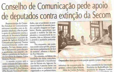 Conselho de Comunicação pede apoio de deputados contra extinção da Secom