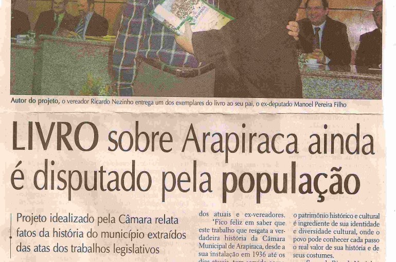 Livro sobre Arapiraca ainda é disputado pela população