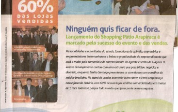 Lançamento do shopping Pátio Arapiraca