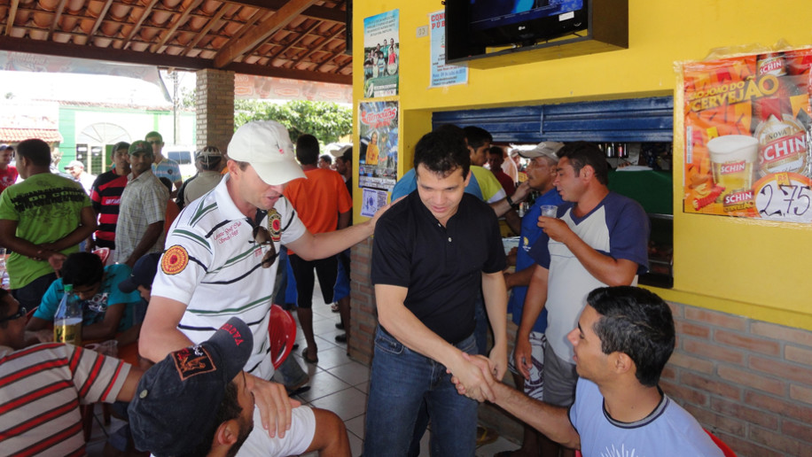 Inauguração da praça em Minador com a Prefeita Socorro (17-07-2010)