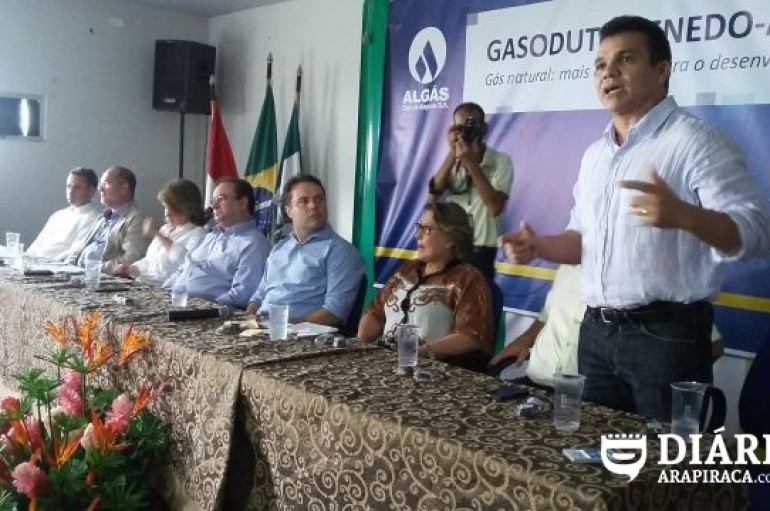Ricardo Nezinho diz que gasoduto Penedo-Arapiraca vai atrair mais investidores para AL