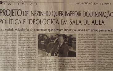 Projeto de Nezinho quer impedir doutrinação Política e Ideológica em sala de aula