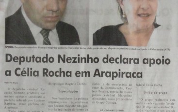 Deputado Nezinho declara apoio a Célia Rocha em Arapiraca