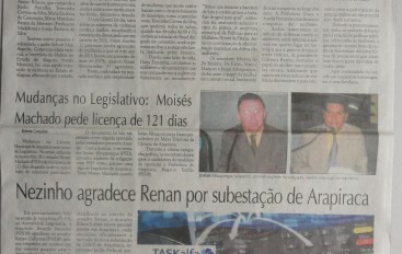 Nezinho agradece Renan por subestação de Arapiraca