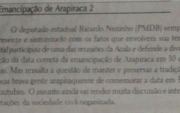 Emancipação de Arapiraca 2