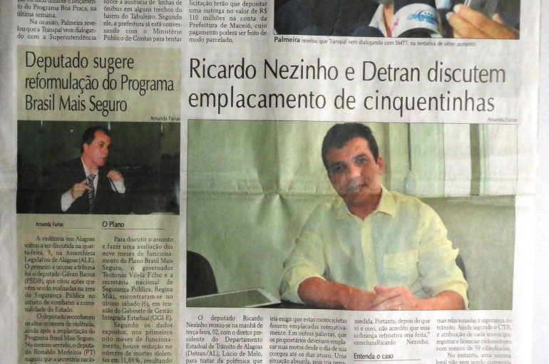 Ricardo Nezinho e Detran discutem emplacamento de Cinquentinhas
