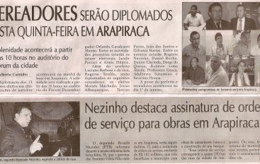 Nezinho destaca assinatura de ordem de serviço  para obras em  Arapiraca