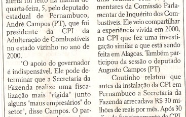 Apoio do Governo é fundamental para CPI dos combustíveis, diz deputado de Pernambuco