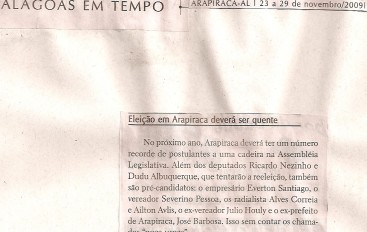 Eleição em Arapiraca deverá ser quente