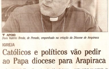 Católicos e políticos vão pedir ao Papa diocese para Arapiraca