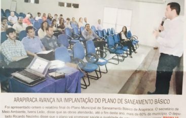 Arapiraca avança na implantação do plano de saneamento básico