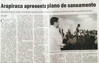 Arapiraca apresenta plano de saneamento