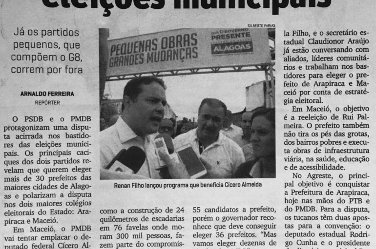 PMDB e PSDB polarizam eleições municipais