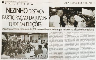 Nezinho destaca participação da juventude em Eleições