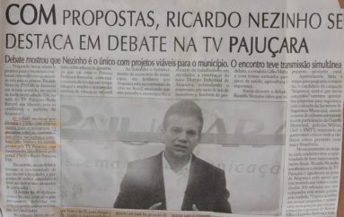 Com propostas, Ricardo Nezinho se destaca em debate na TV Pajuçara