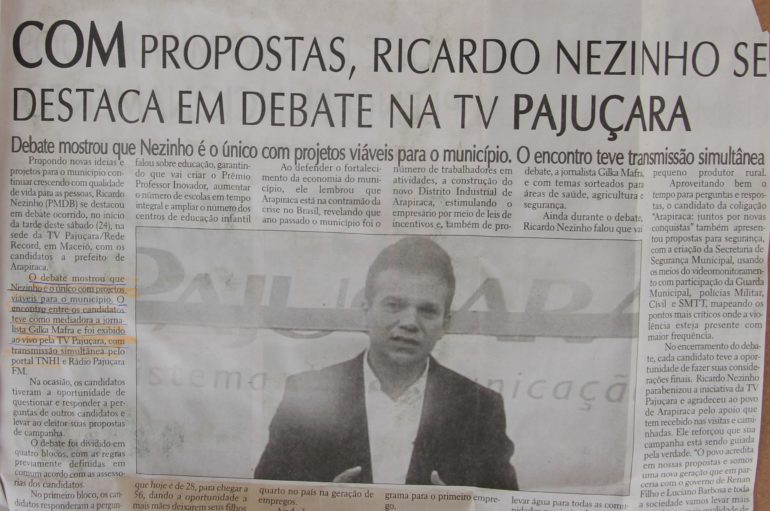 Com propostas, Ricardo Nezinho se destaca em debate na TV Pajuçara