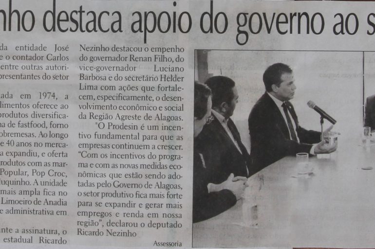 Ricardo Nezinho destaca apoio do Governo para setor produtivo