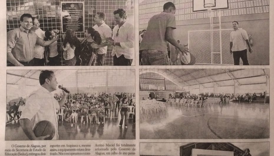 Governo entrega dois ginásios de esportes em Arapiraca