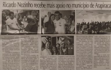 Ricardo Nezinho recebe mais apoio no município de Arapiraca