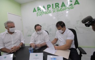 Deputado Ricardo Nezinho participa de solenidade de assinatura da ordem de serviço para início das obras do Centro de Convenções de Arapiraca