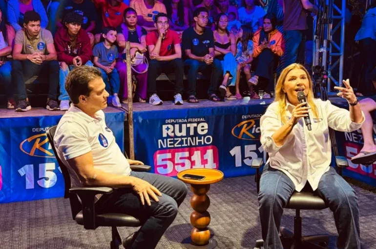 Ricardo Nezinho e Rute Nezinho reúnem centenas de jovens, para ouvir propostas, ﻿em Arapiraca